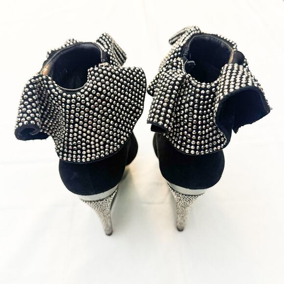 Lady Couture Venice Glitter Ruffle Hem Platform Round Toe Shoes Size 6 - Picture 2 of 6